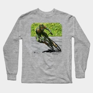 Orcs Cycling Race Competition Realistic Art Long Sleeve T-Shirt